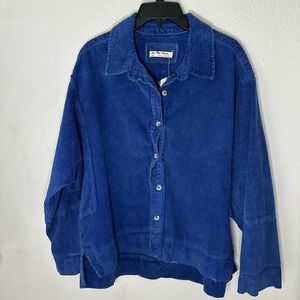 Free People corduroy shirt jacket